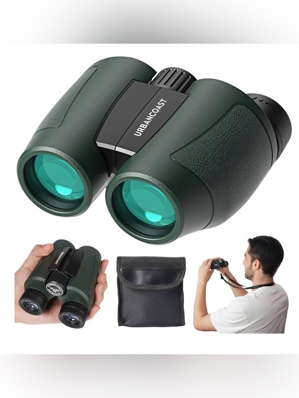 Urbancoast 12x32 Compact Binoculars for Adults